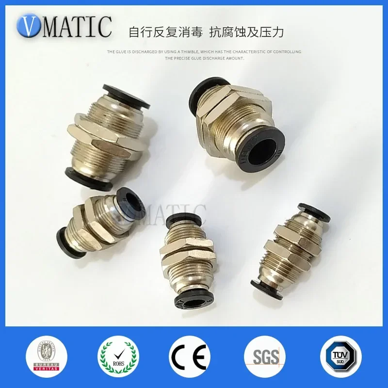 M4M6M8M10/M12 Buis met schroefdraad naar buis Pneumatische fittingconnector