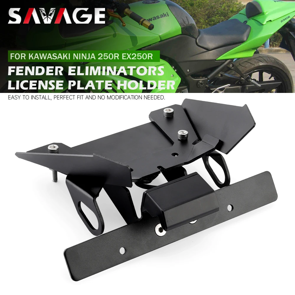 License Plate Holder For KAWASAKI EX250R NINJA 250R 250 R 2008-2012 EX250 Motorcycle Accessories Tail Tidy Fender Eliminator LED