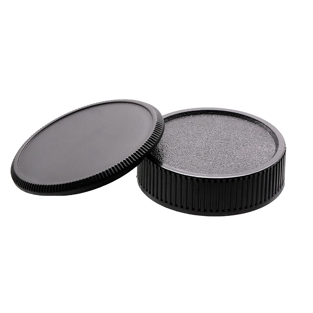 M42 Rear Lens Cap / Camera Body Cap Set Plastic Black for All M42 (M42x1) mount cameras and lenses