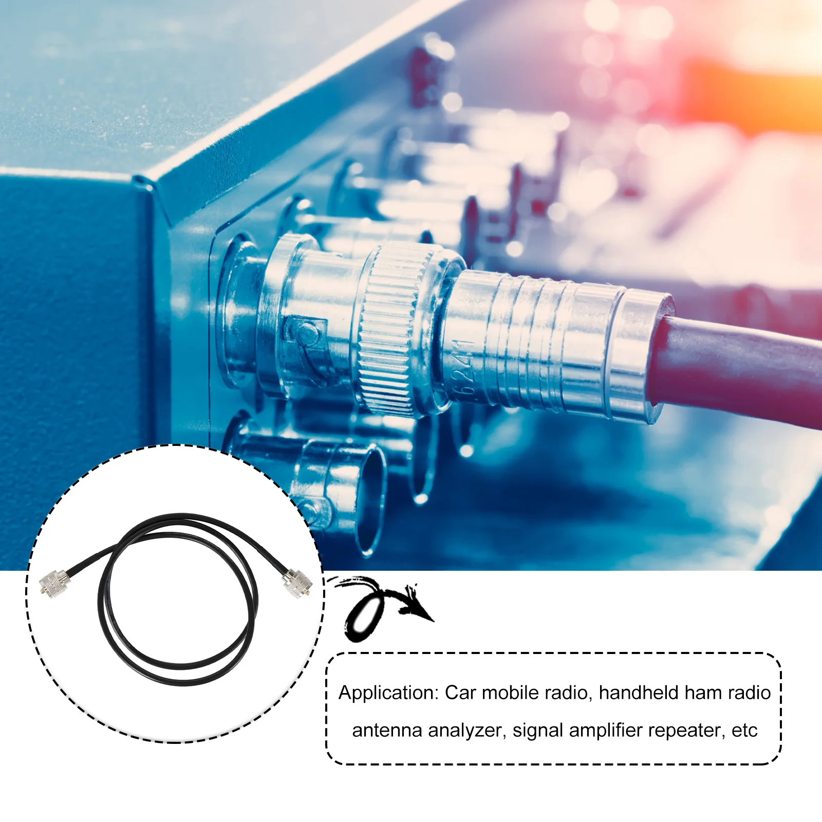 

Sturdy Cable To Rg58 Antenna Radio Adapter Coax Cable For Car Signal Amplifier Repeater