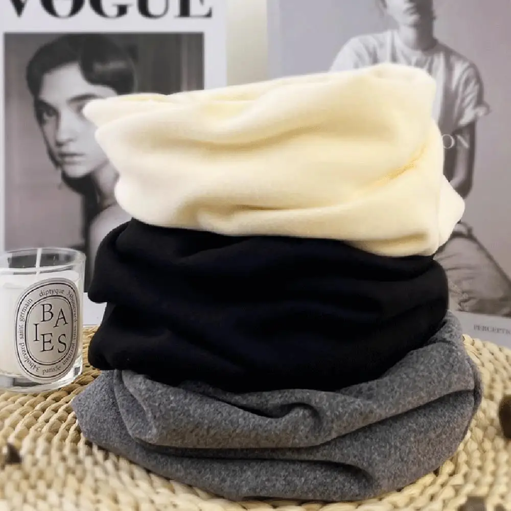 

Winter Keep Warm Shawl Lining Neck Scarves Neck Warmer Wraps Soft Windproof Scarf Thickened Velvet Muffler Fashion Kerchief