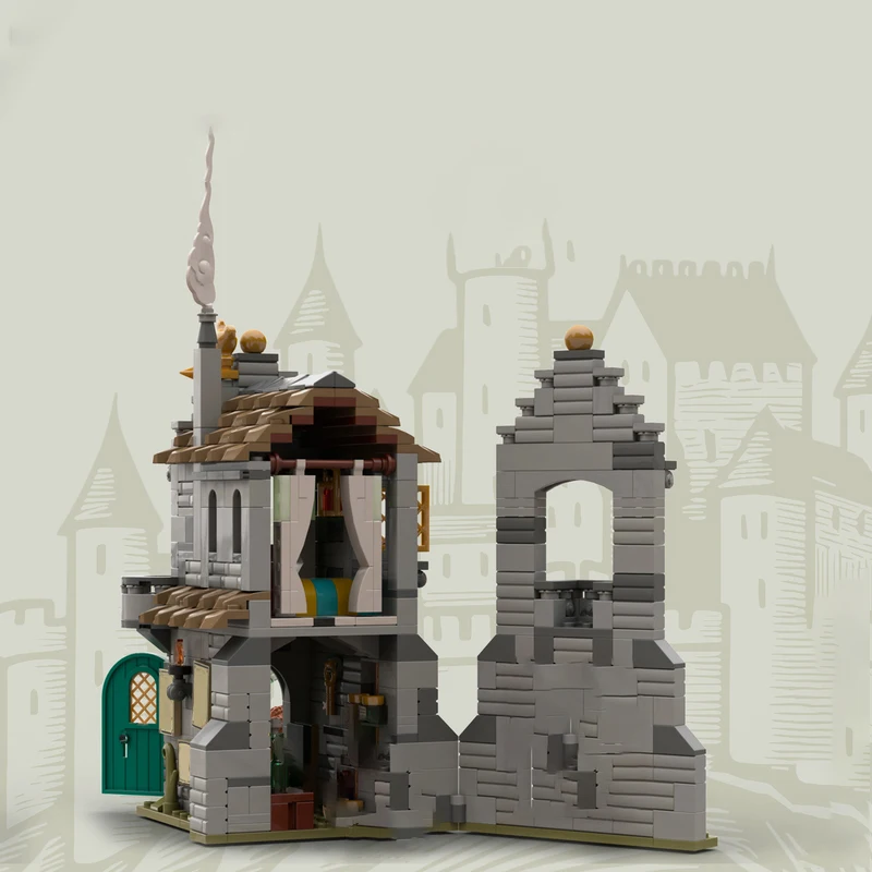 612-teiliges Modulares Baukastensystem Raven's Noble House MOC Anpassbare Modulare Bausteine Technologie Kreatives DIY Jungen-Spielzeug Weihnachtsgeschenk