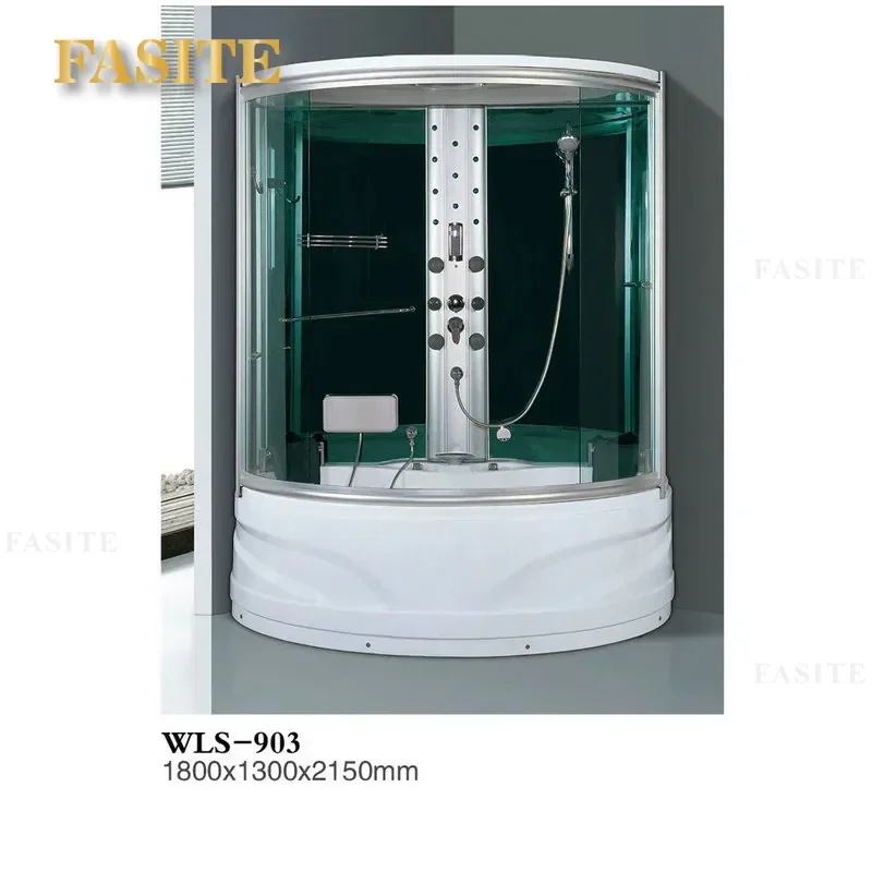 For 903 Tempered Glass Integrated Shower Room Steam Sauna Massage Cabin Family Bathroom Waterproof Durable Direct