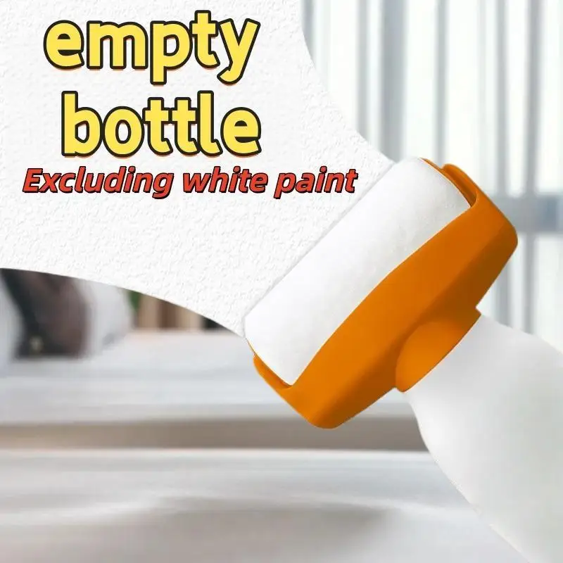 1 Pezzo Strumento per Riparazione e Ritocco Pareti, Riutilizzabile, Pennello a Rullo da 350ml per Vernice a Base d'Acqua/Lattice, Bottiglia in Plastica, Accessori Fai-da-te