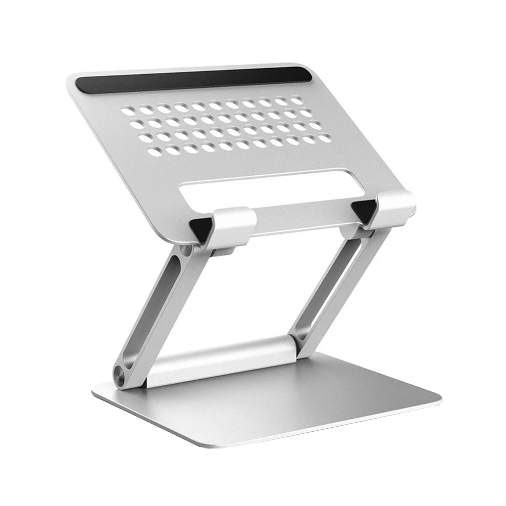 

Portable Aluminum Alloy Laptop Stand Foldable Cooling Rack for Notebook PC Elevating Desktop Holder Lightweight for Notebook
