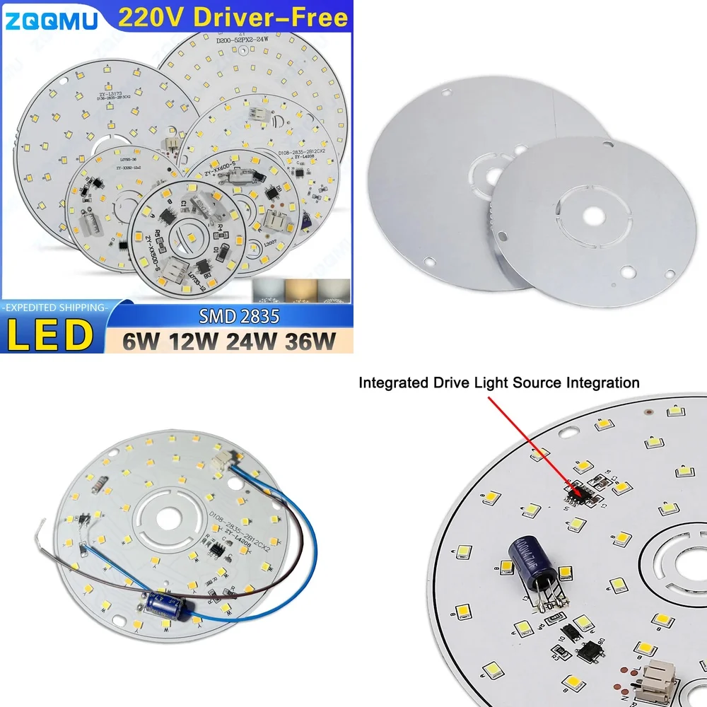 

Светодиодная круглая потолочная панель 8 Вт 12 Вт 18 Вт 24 Вт 36 Вт 48 Вт 220 В Лампа без кольцевой доски с регулируемой яркостью Энергосберегающая современная