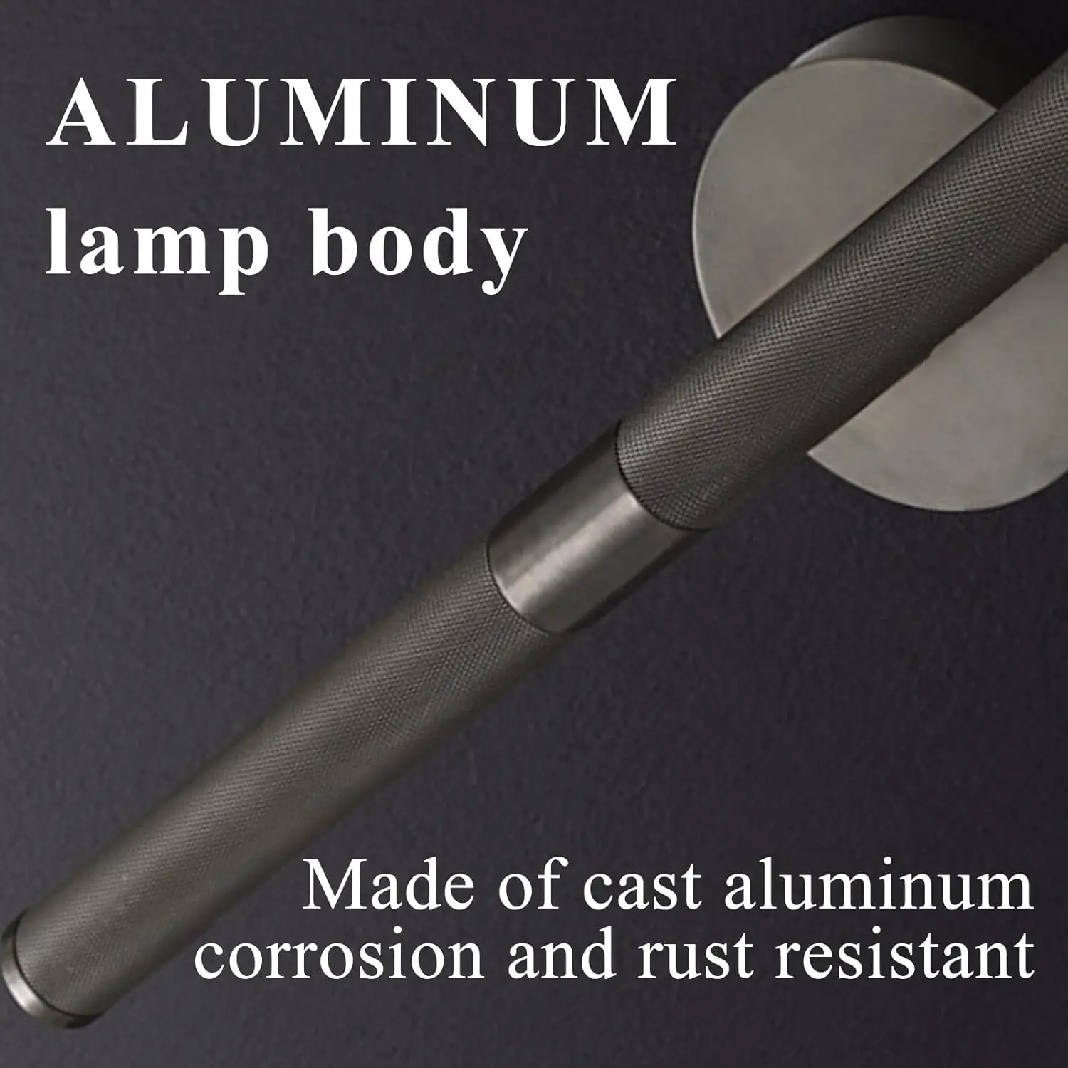 46cm Knurled Black Aluminum Hardwired Picture Light 330° Rotatable Wall Sconce With E12 Bulb Gallery Frame Home Library Lamp
