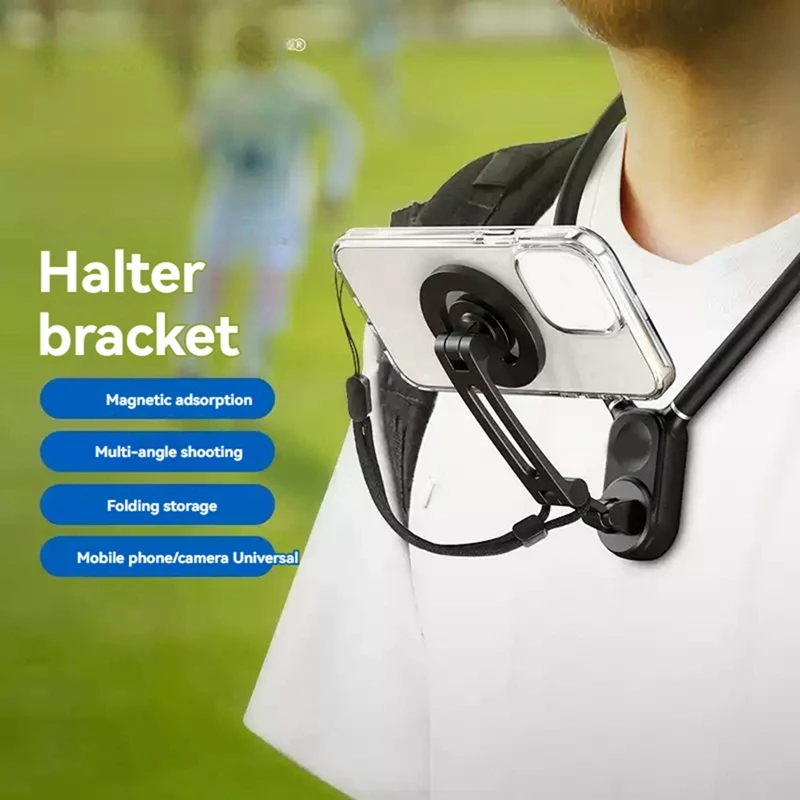

Magnetic Neck Holder Hands Free Neck Tripod Chest Mount For Gopro DJI Insta360 Iphone Android For Gopro DJI Insta360