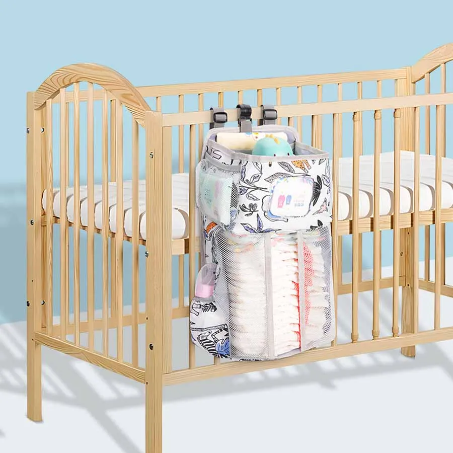 

Hanging Baby Diaper Organizer Diaper Stacker for Changing Table Crib Hanging Classified Storage Bag Organizer Gifts for Newborn