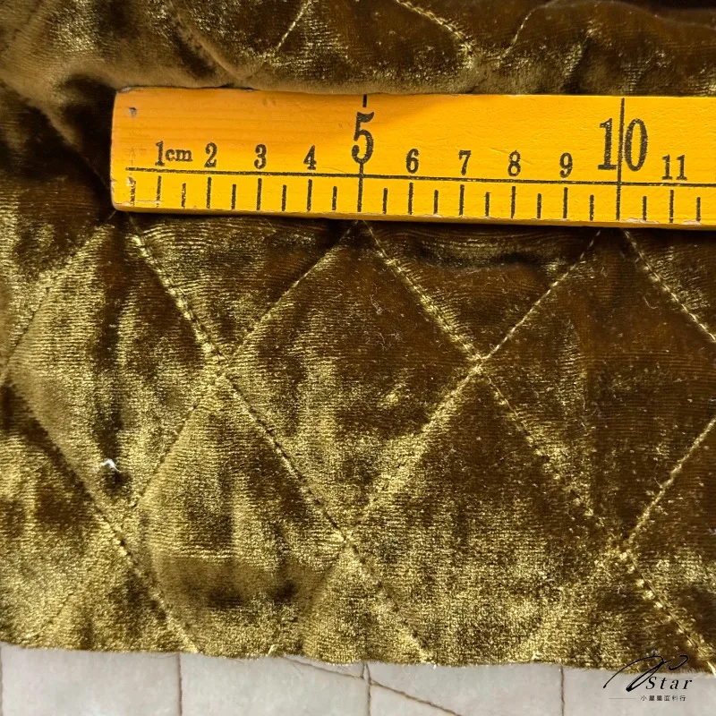 1Meter 100% Mulberry Silk Solid Color Velvet Three-layer Quilted Fabric Autumn and Winter Coat Top Warm Quilted Vest Fabric