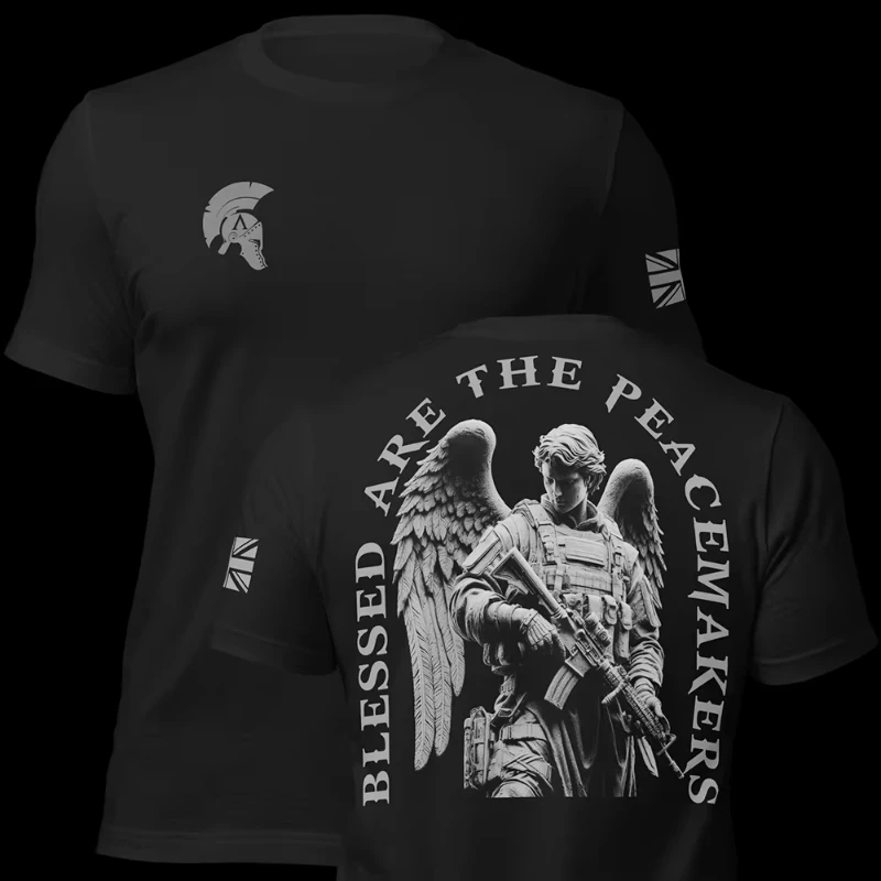 تي شيرت العضلات القطني الجديد لصيف وخريف وشتاء 2025 لكل من الرجال والنساء هو تي شيرت عسكري بمحبي بسيط