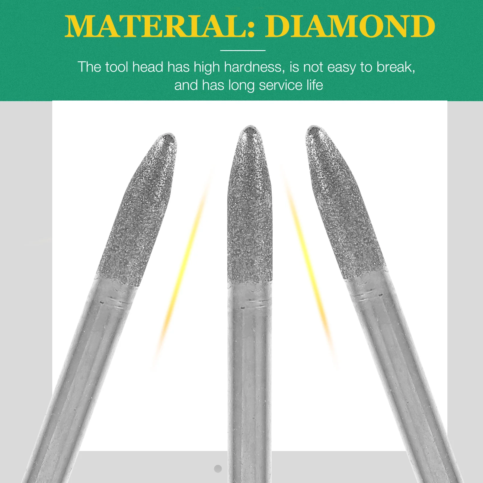 

3 шт. сверла, высокоэффективное сверло для дерева, нефрита, керамики, шлифовки, полировки, алмазные полировальные головки