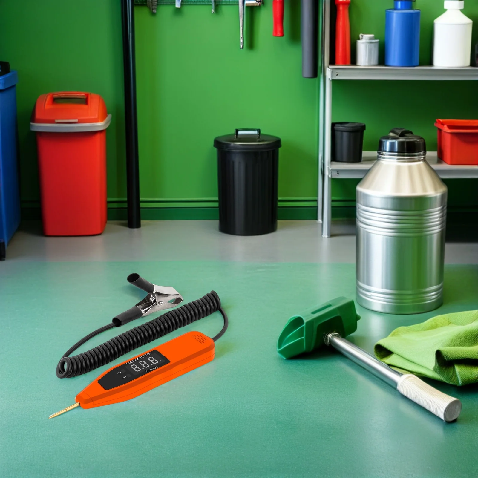 

Voltage Test Pen 5-32V Digital Display Circuit Tester Automotive Electrical Tools Car Fuse Checker 12V Probe Continuity