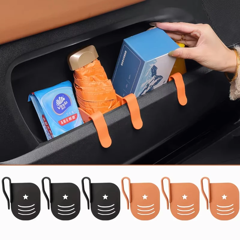 3Pcs Adjustable Car Storage Box Partition Divider Car Door Storage Slot Compartment Separator Auto Interior Organizer Accessorie