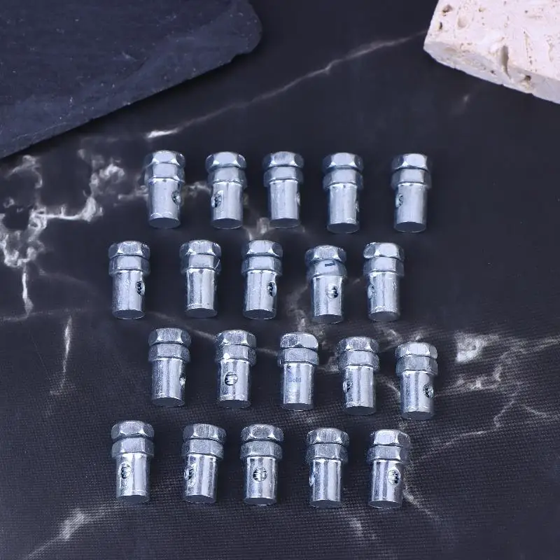 

CA 10/20/30Pcs Metal Bike Cable Stop Bolt Throttle Cable Stop Bolt Pin Motorcycle Throttle Cable Snap Head Wire Rope Fixing Clip