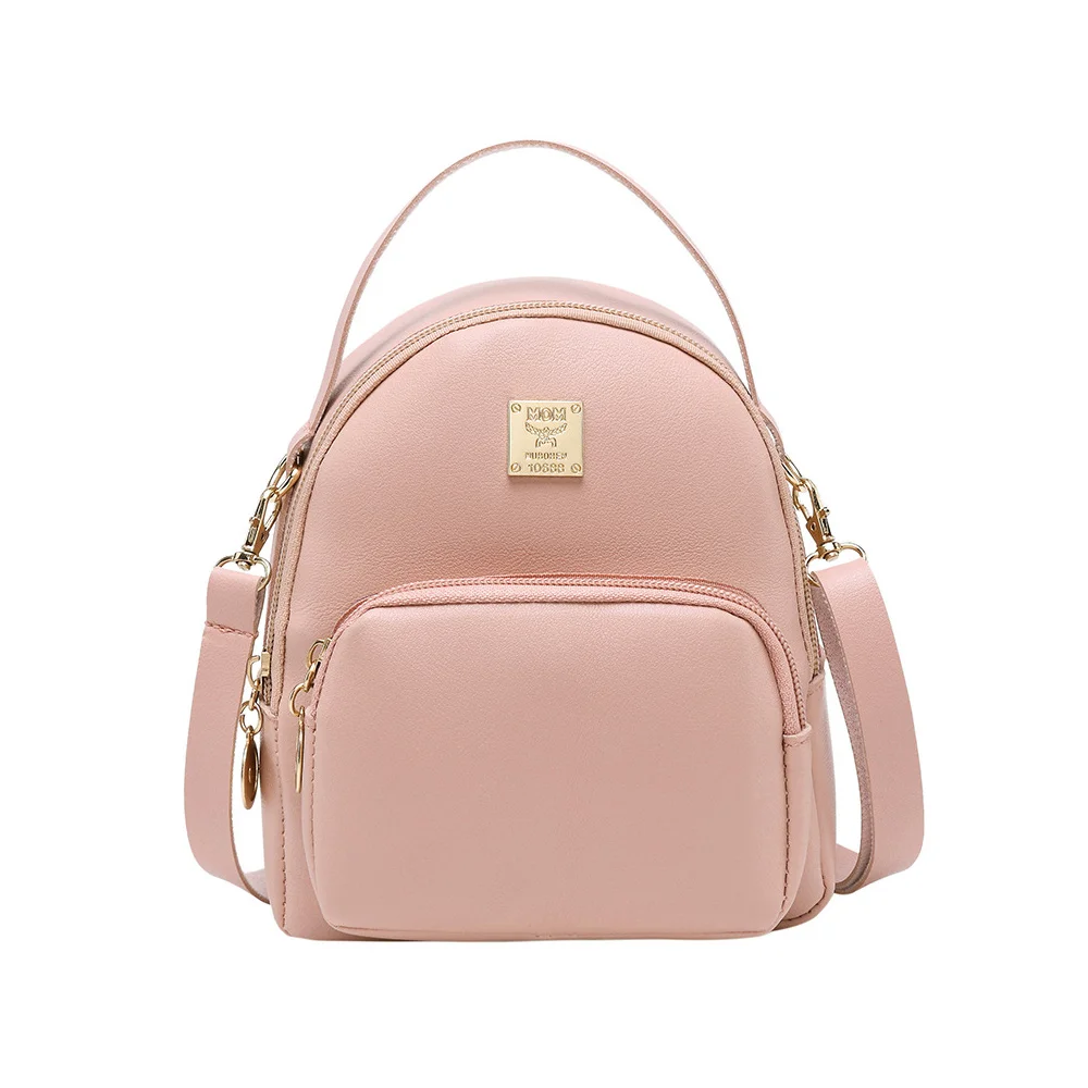 Female Mini Backpack Luxury PU Leather Backpack for Women Shopping Bagpack Small School Bags for Girls Casual Storagfe Bags