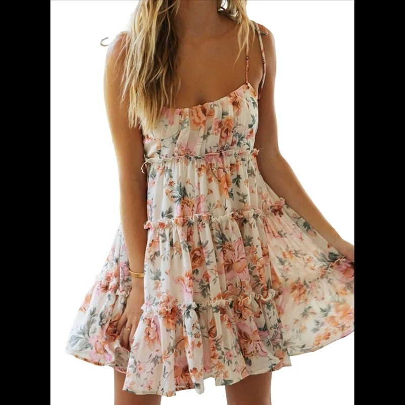 Women Casual Dress Sexy Spaghetti Strap Spaghetti Strap Fashionable High Quality New Arrival Trendy Comfortable Premium