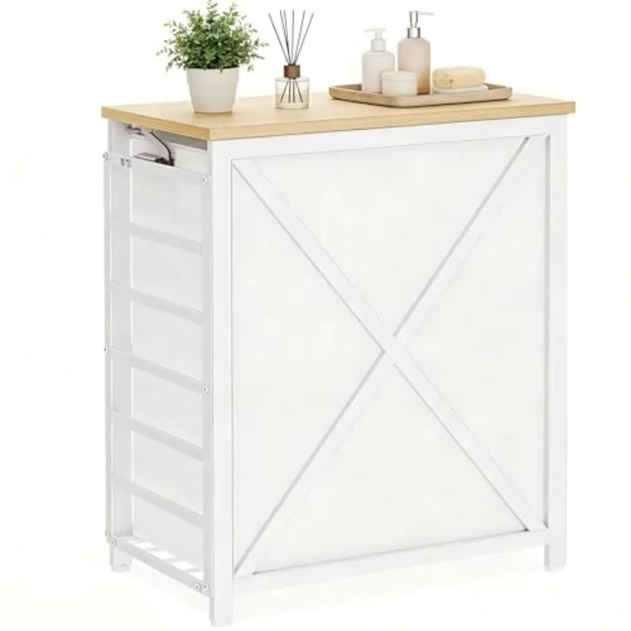 

Корзина для белья на 120 л с крышкой, 2 секции, с вынимаемыми мешками-вкладышами, большая корзина для сортировки белья для организации хранения одежды