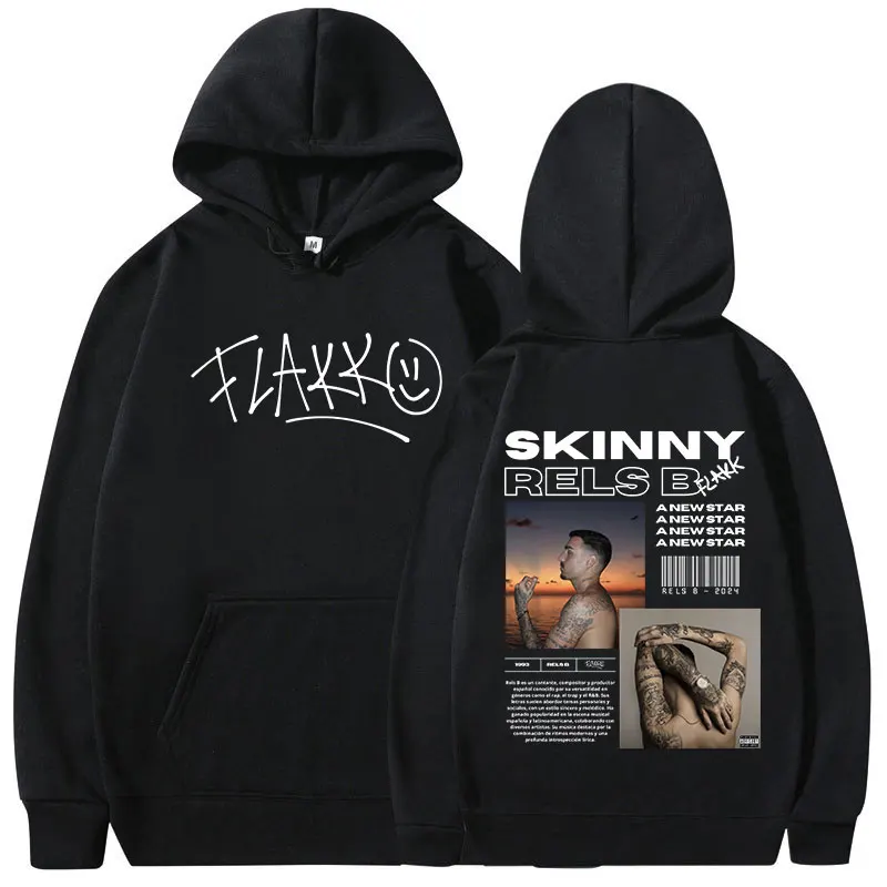 

Rapper RELS B Skinny Flakk A New Star Album Merch Hoodies Mens Women Clothing Fashion Hip Hop Sweatshirts Long Sleeve Pullovers
