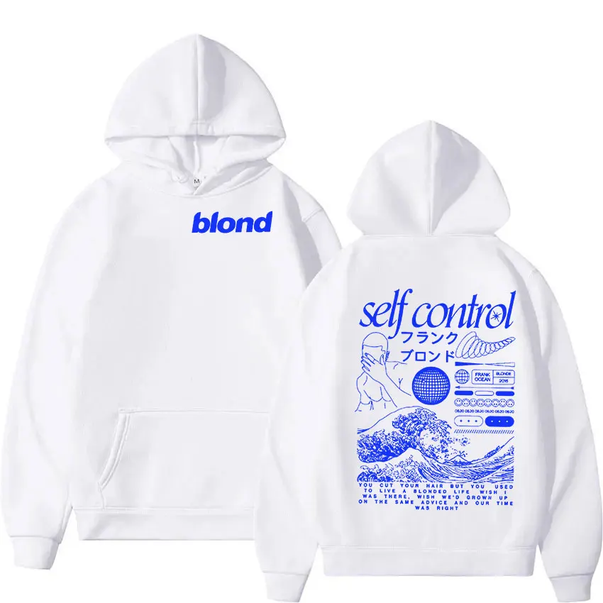 Rapper Frank Print Pullover Hoodie Men's Hip Hop Blond Album Clothing Sweatshirt Men Women Casual Fashion Ocean Oversized Hooded