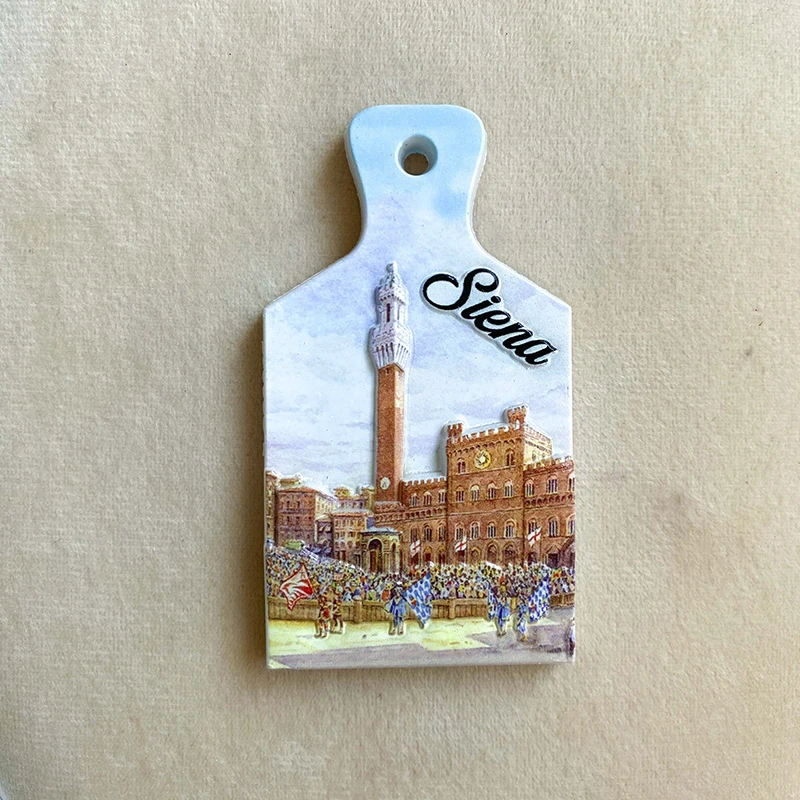 Italy Siena tourist souvenirs 3d three-dimensional home decoration creative bottle shape magnetic refrigerator magnets