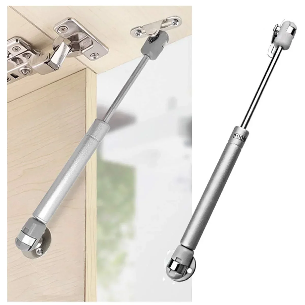 NAIERDI 6kg Cabinet Door Kitchen Cupboard Hinges Copper Door Lift Support Gas Hydraulic Spring Hinge Hardware