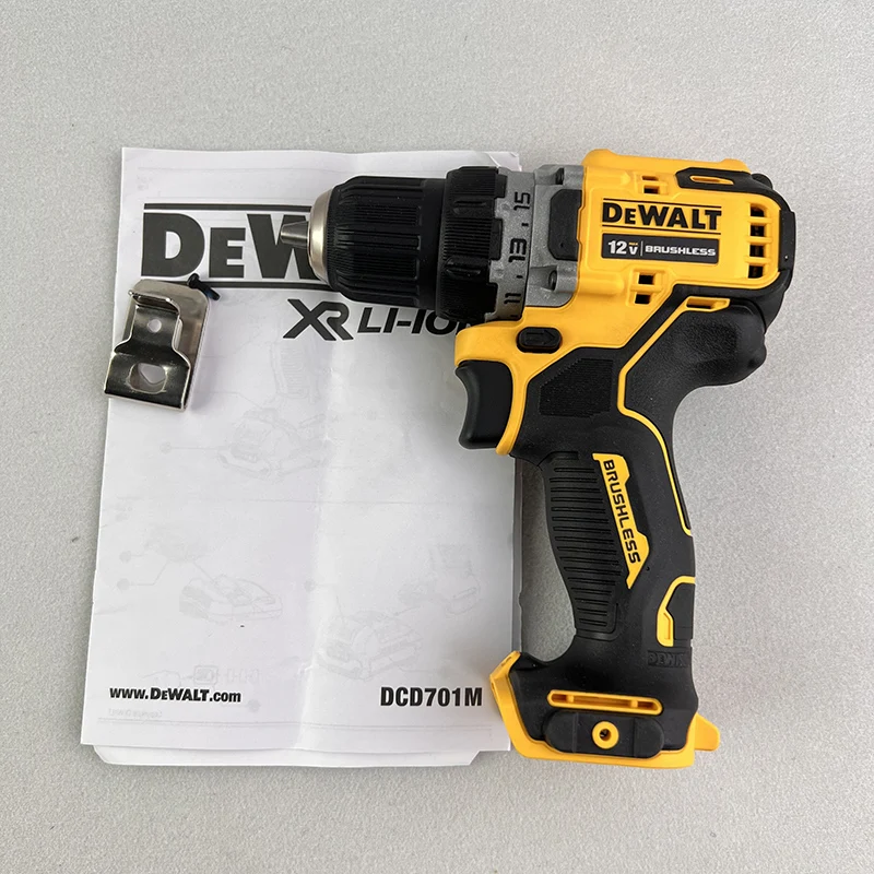 DEWALT Brushless 12V Lithium Battery DCD701 Compact Electric Drill Home Driver Electric Tool