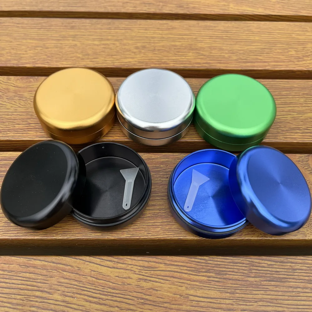 1pc, Aluminum Alloy Storage Tobacco Box Container Smell Proof And Air Tight - Easy To Carry Household Gadgets