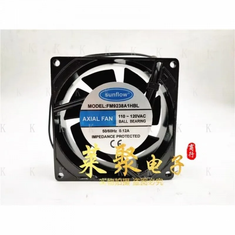 

C ДЛЯ подсолнуха FM9238A1HBL 9238 110 В-120 В переменного тока 0,12 А 9 см металлический охлаждающий вентилятор