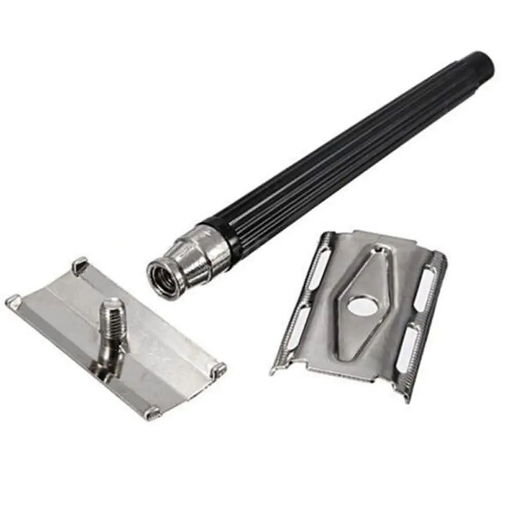 ماكينة حلاقة يدوية كلاسيكية مفيدة من الفولاذ المقاوم للصدأ بحافة مزدوجة لإزالة الشعر ماكينة حلاقة آمنة بشفرة #6