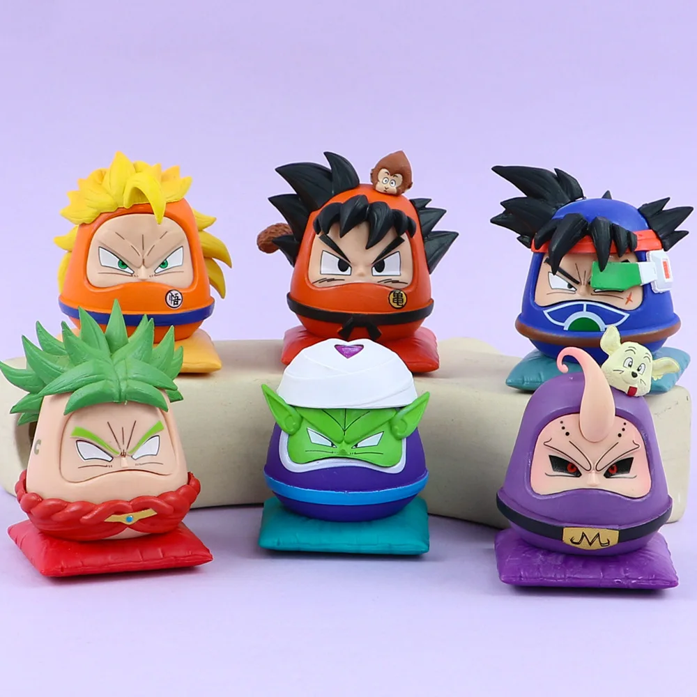 Dragon Ball Gk Anime Figure Daruma Series Son Goku Gohan Broli Buu Piccolo Burdock Model Collection Ornament Statue Toys Gifts