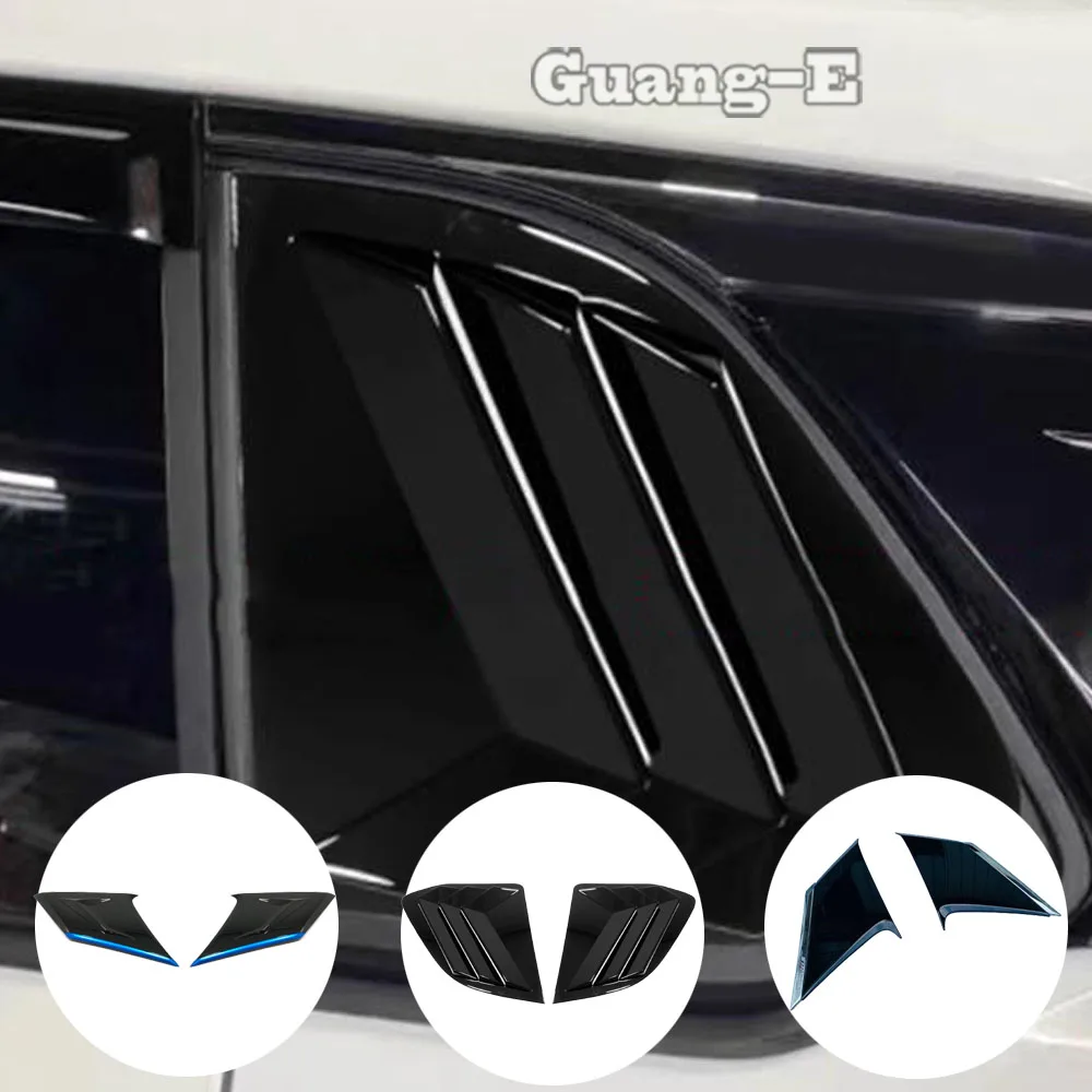 ABS Plastic Rear Window Shades Molding Trim For Toyota Corolla Cross XG10 2022 2023 2024+ Decoration Cover Exterior Accessories