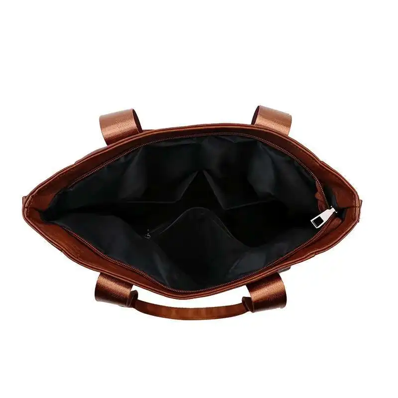 Tas met grote capaciteit Dames Winter Nieuwe mode Retro Commuter Tote Bags High-End Multi-Compartment Messenger Bolsas Sac A Main