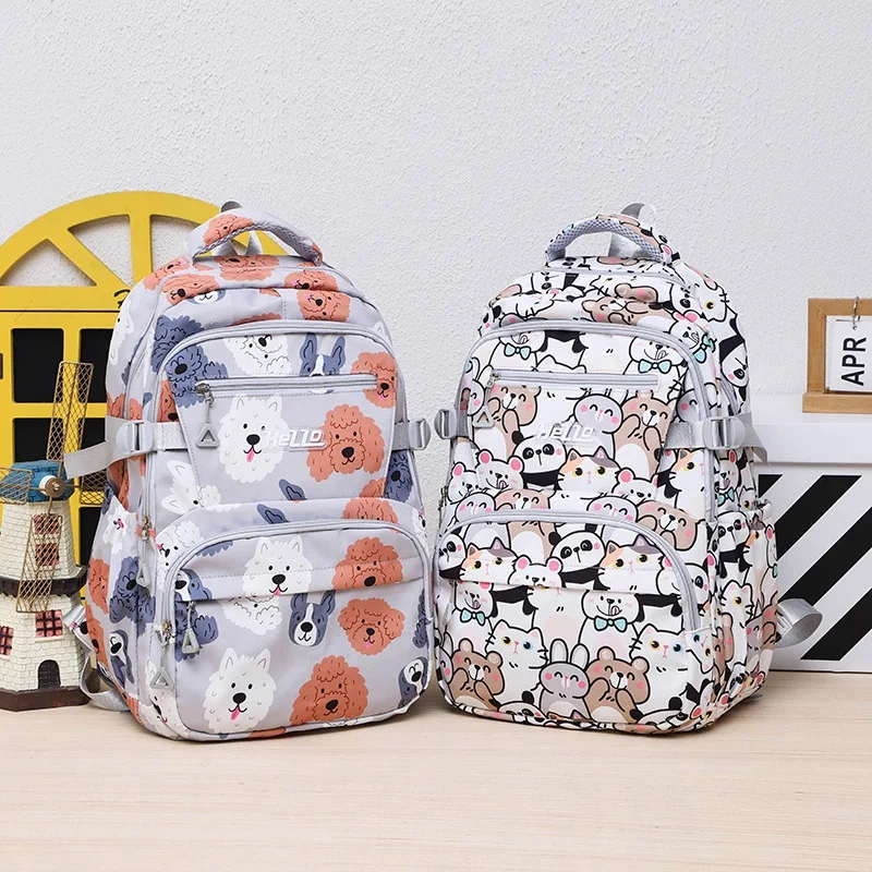 Harajuku Girl Male School Bag Female Graffiti Print Men Backpack Women Book Boy Bag Nylon Ladies Fashion Laptop Backpack Student