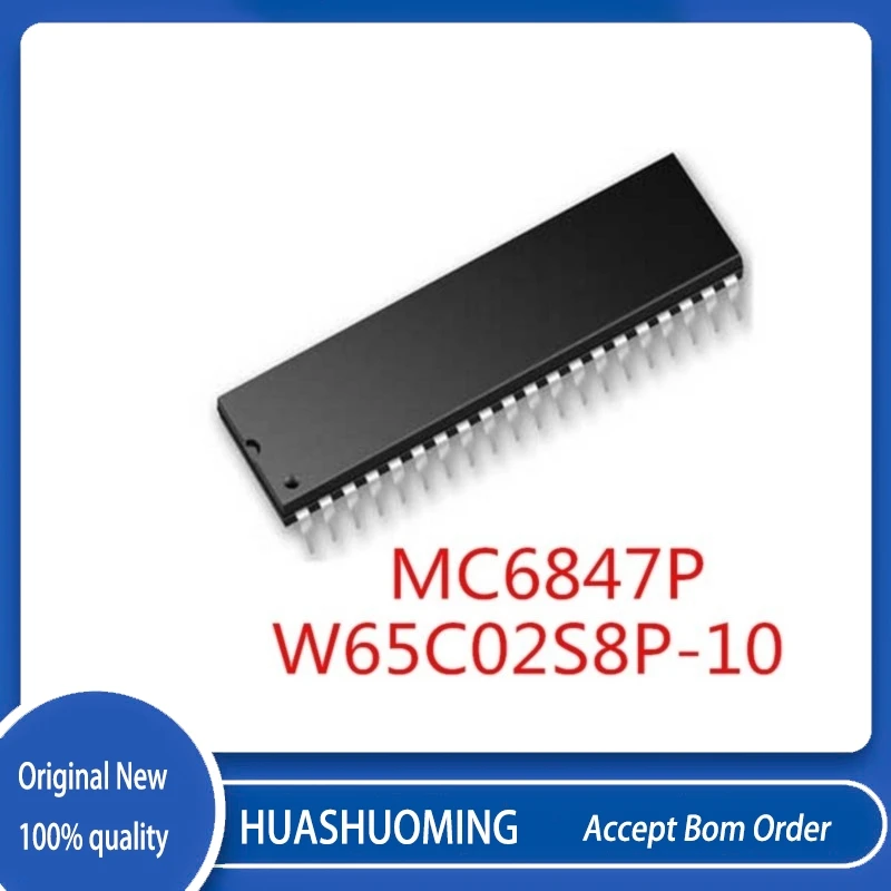 5Pcs/Lot W65C02S8P-10 W65C02S8P W65C02  MC6847P DIP-40