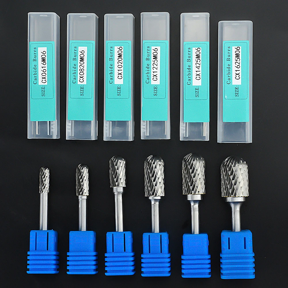 CX Type Head Tungsten Carbide Rotary File Tool Point Burr Grinder Abrasive Tools Drill Milling Carving Bit Tools