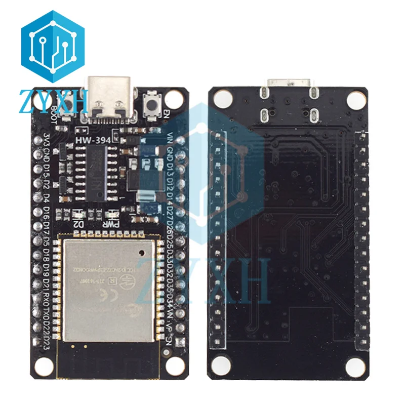 USB tipe-c ESP32 papan pengembangan CH340C WiFi + Bluetooth ultra-rendah konsumsi daya Dual Core CPU ESP-32S ESP32-WROOM-32