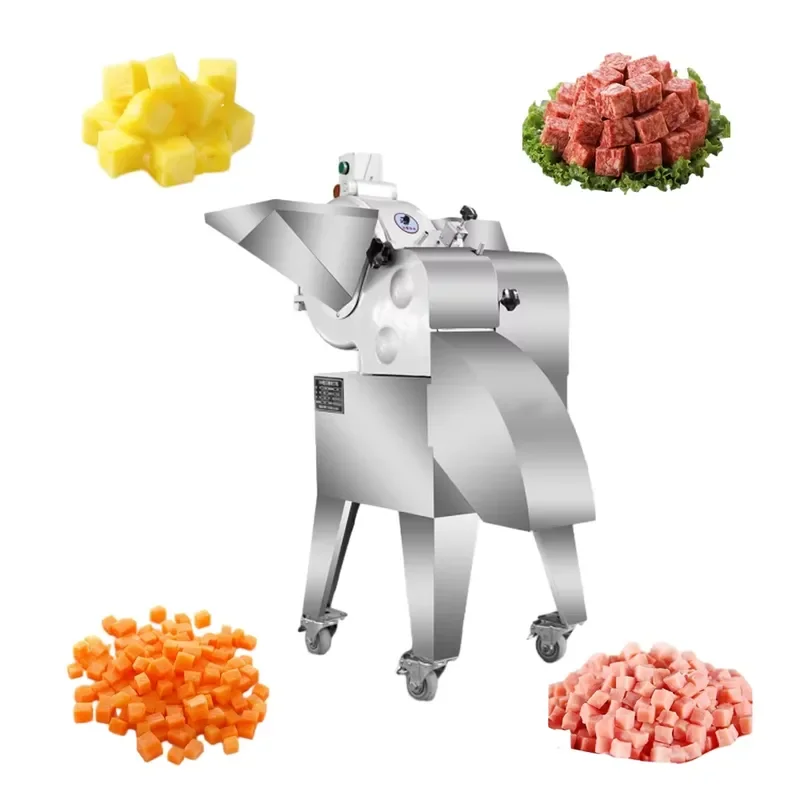 Automatic Fruit Vegetable Dicing Machine Industrial Papaya Pineapple Potato Onion Tomato Cube Cutter for Root Vegetables