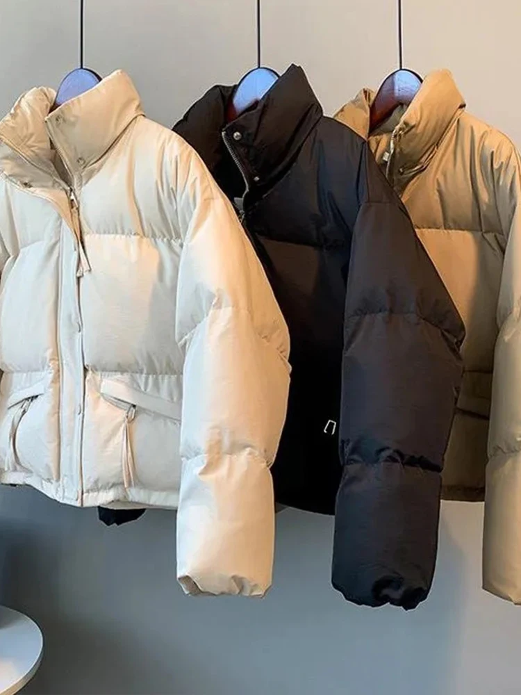 

Женская хлопковая куртка-пуховик на осень-зиму: новинка, утепленное хлопковое пальто, повседневная свободная верхняя одежда для города