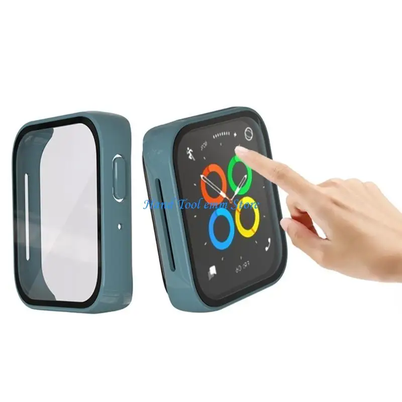 

H37F Tempered Film Case PC Protector for Watch Shockproof-Bumper One-piece Housing