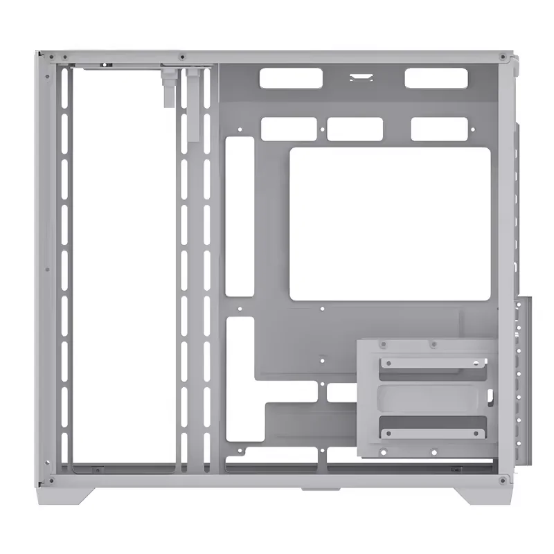 حافظة كمبيوتر بيضاء هيكل برج كامل مع مروحة USB3.0 ATX M-ATX Mini ITX خزانة ألعاب بلاستيكية وحدة المعالجة المركزية مخزنة حافظات وأبراج الكمبيوتر