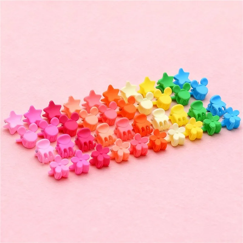 Kleurrijke Mini 2.5 cm 3 cm Pony Haar Clip Voor BJD Blythe Pop 1/6 1/12 OB11 Kleding Kleding Haarspelden haar Hoofddeksels Accessoires