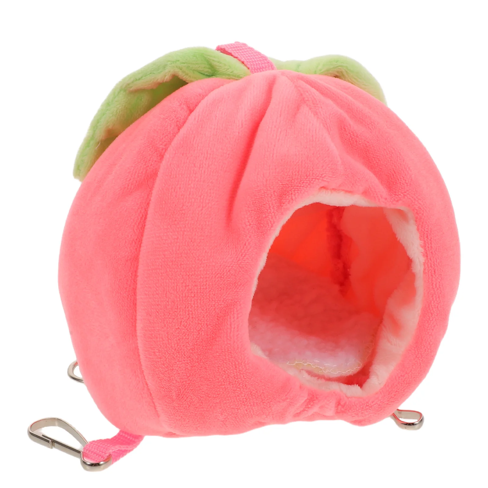 

Pet Warmth Hut Soft Hamster Hideout Bed For Mice Rats Fruit-Style Nest Small Animal House Cage Decor Accessory