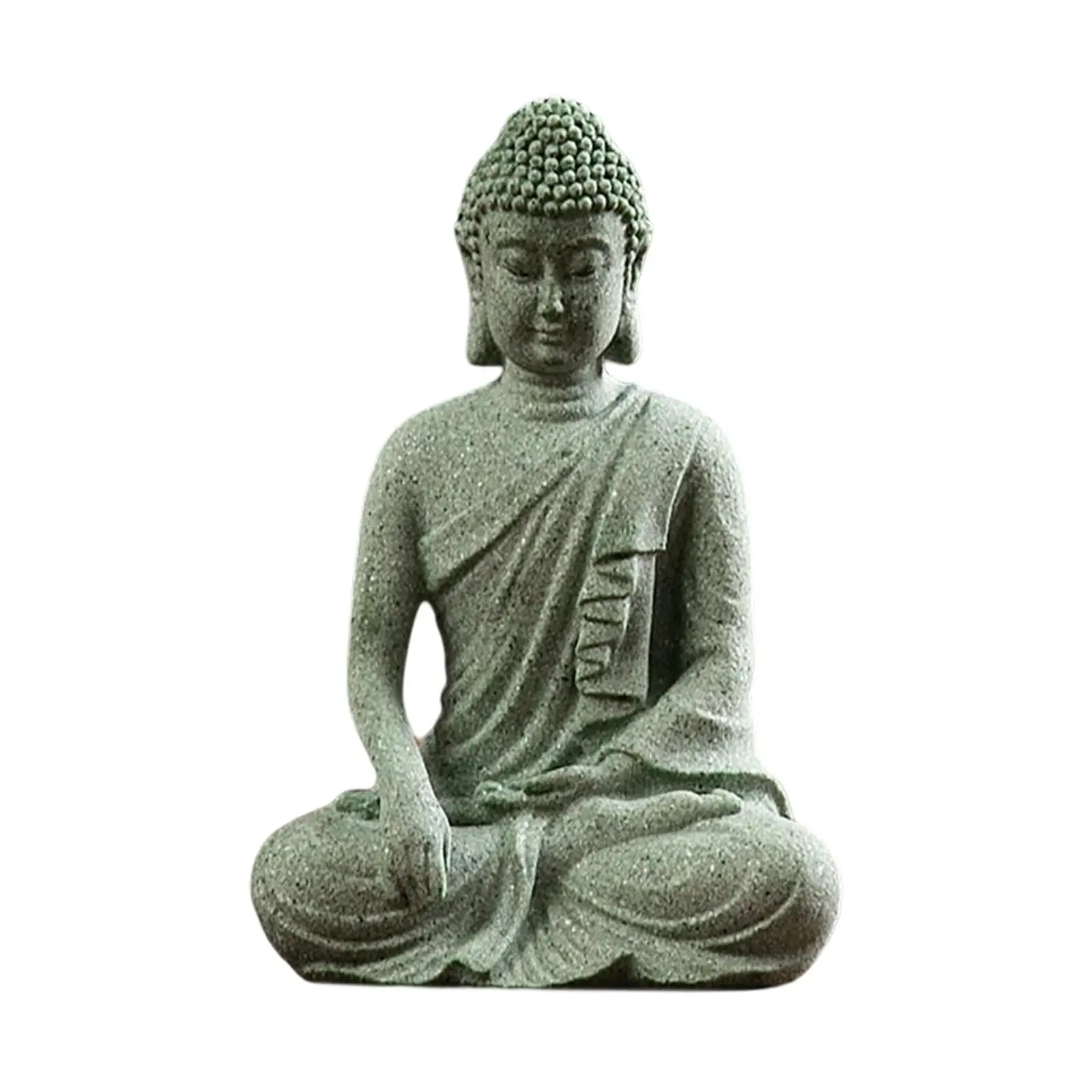 Sitting Buddha Statue Buddhism Decor Decorative Rustic zen for Living Room image 4
