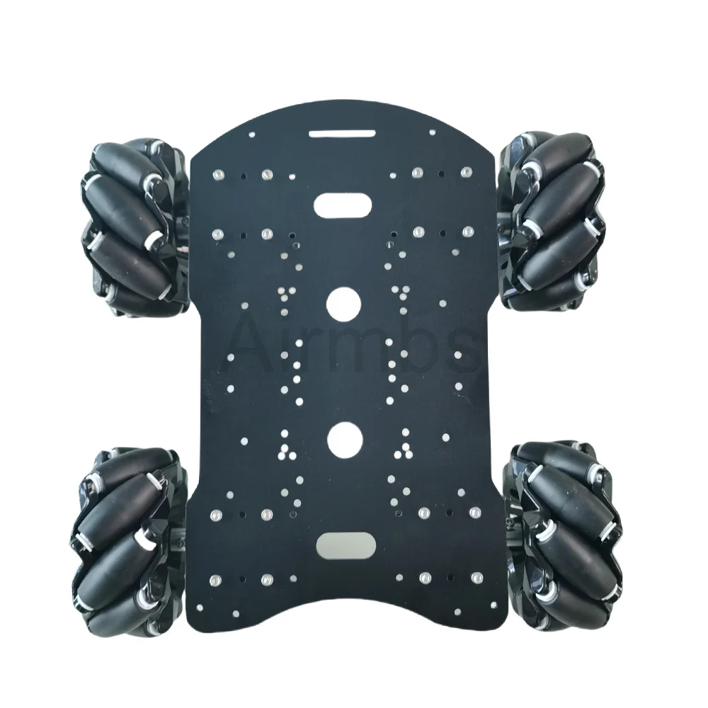 20KG 하중 4WD 97mm 메카넘 휠 로봇 카 섀시 키트 DC 12V 홀 모터 포함 아두이노 라즈베리 파이 DIY 프로젝트 STEM 장난감