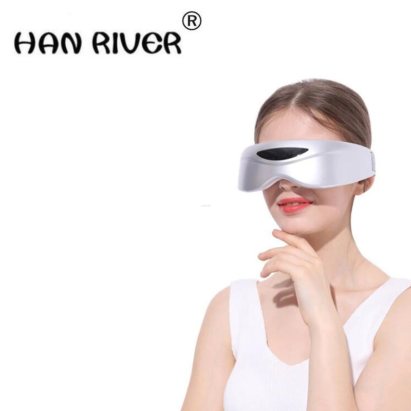 

HANRIVER Инструмент для защиты глаз, инфракрасный массажер для глаз, беспроводная вибрация, зарядка инструмента, который защищает глаза
