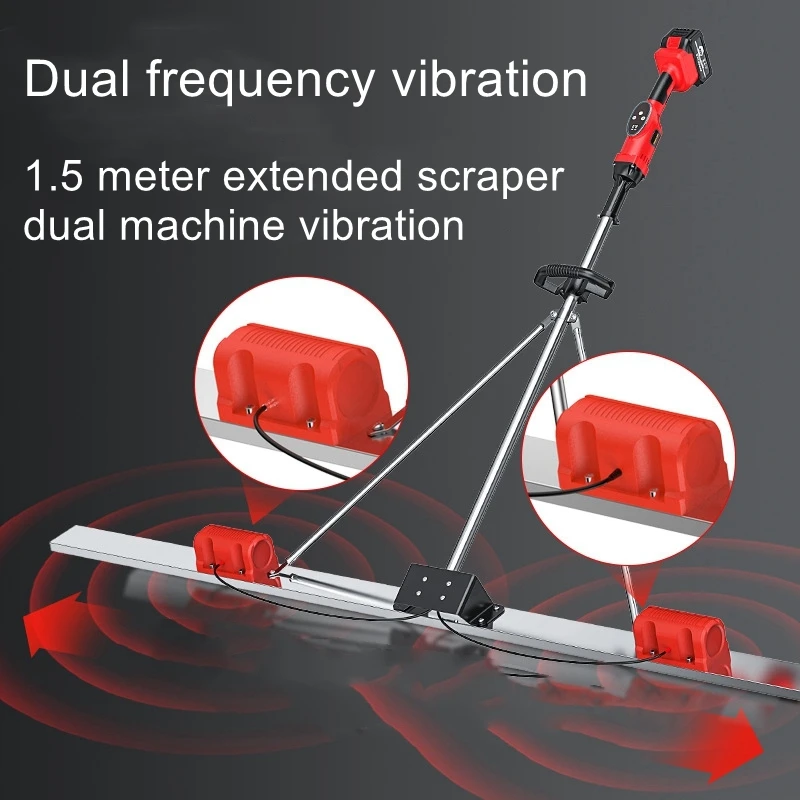 

1.5-2M Electric Concrete Polisher level Floor Vibration Ruler Mortar Vibrator Screed Concrete Leveling Machine