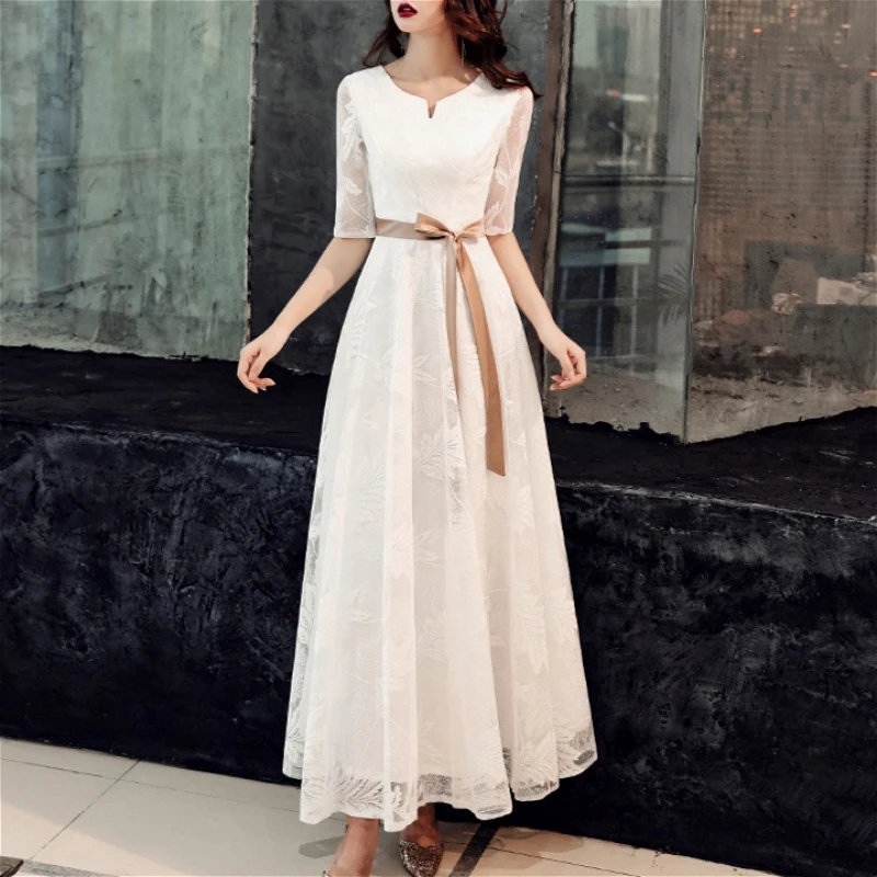 

Women Long Dress Gown Dresses A Line Vestidos Y2k Streetwear V Neck Full Sleeve Lace Tight Waist Elegant Party Night Work 2026