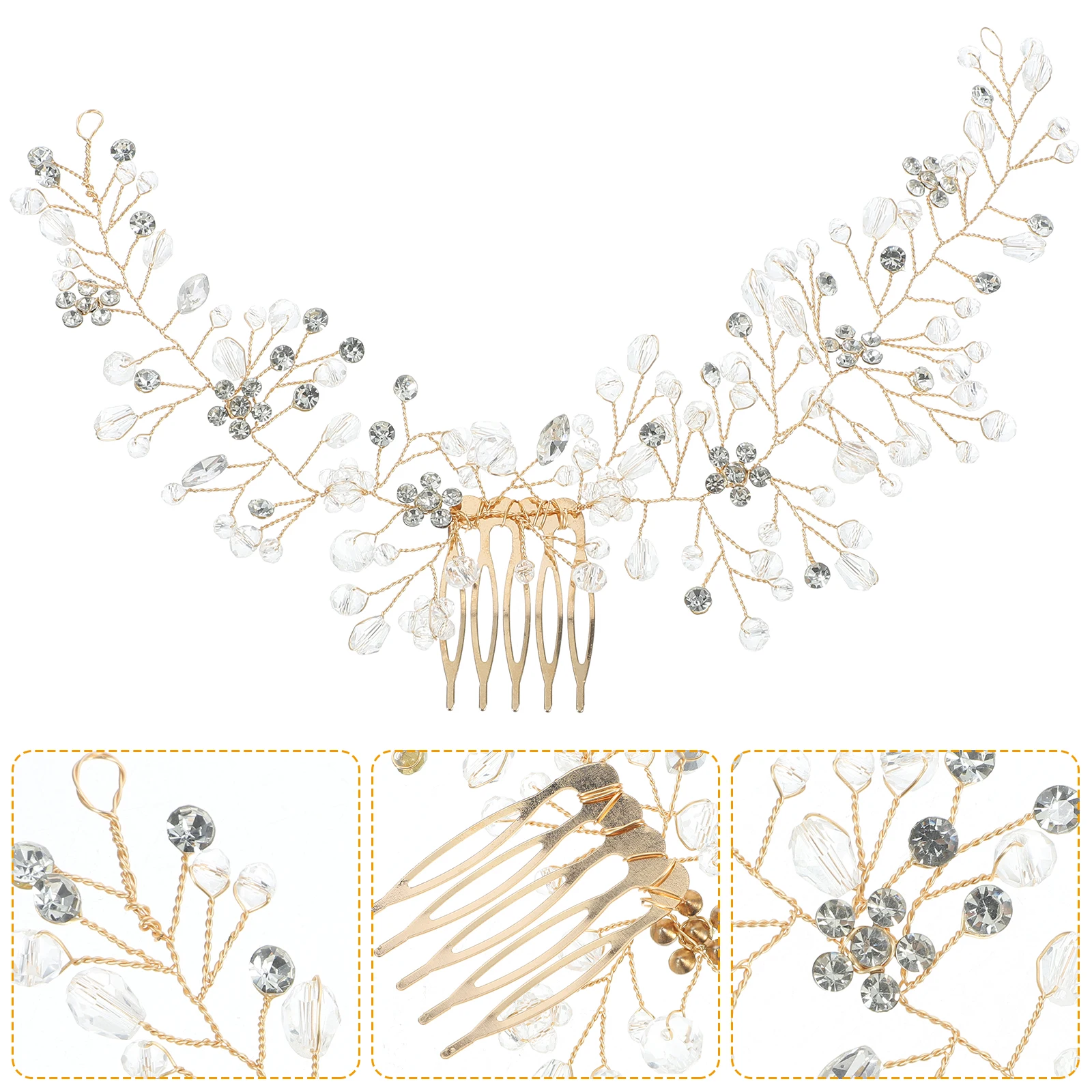 

Crystal Headband Hair Decorations for Women Wedding Accessories Bride Accessory Bridal Comb