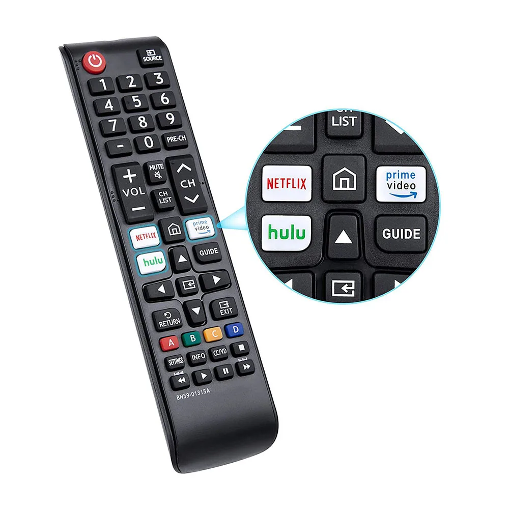 Suitable for Samsung Smart TV BN59-01315A Remote Control Samsung BN59-01315A NETFLIX Hulu prime video GUIDE